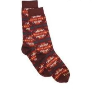 Pendleton Chief Joseph Crew Wool Socks Maroon